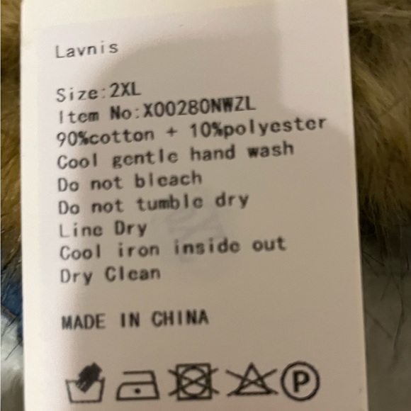 NWT Men’s XXL jean coat - Picture 6 of 6